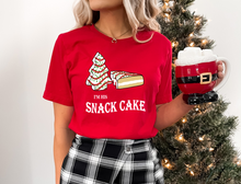 Load image into Gallery viewer, Christmas Tree Junkie/Im His Snack Cake Little Debbie Tee
