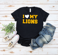 Load image into Gallery viewer, I Love My Lions Tee (Youth and Adult Sizing)
