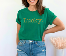 Load image into Gallery viewer, Glitter Lucky Shirt
