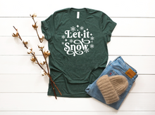 Load image into Gallery viewer, Let it snow tee
