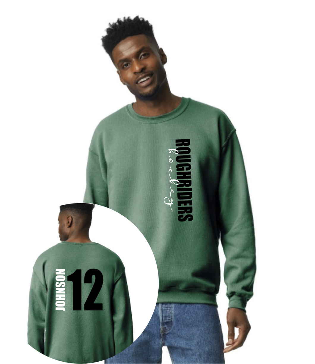 Personalized Rough Riders Hockey Crew Neck (Adult)