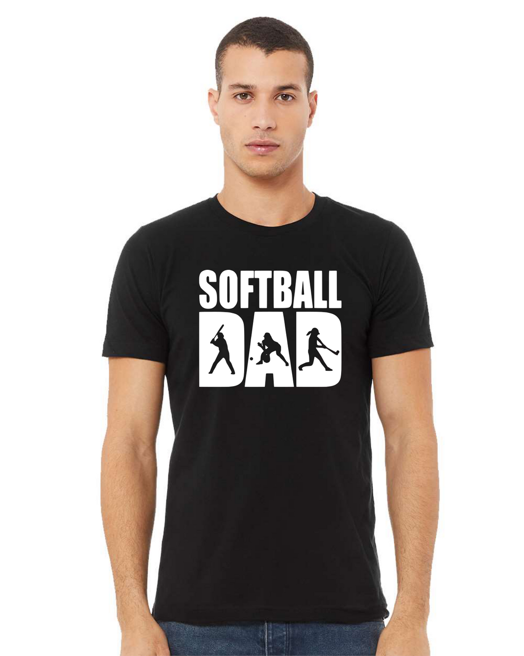 Softball Dad Players in letters (6 Colors)