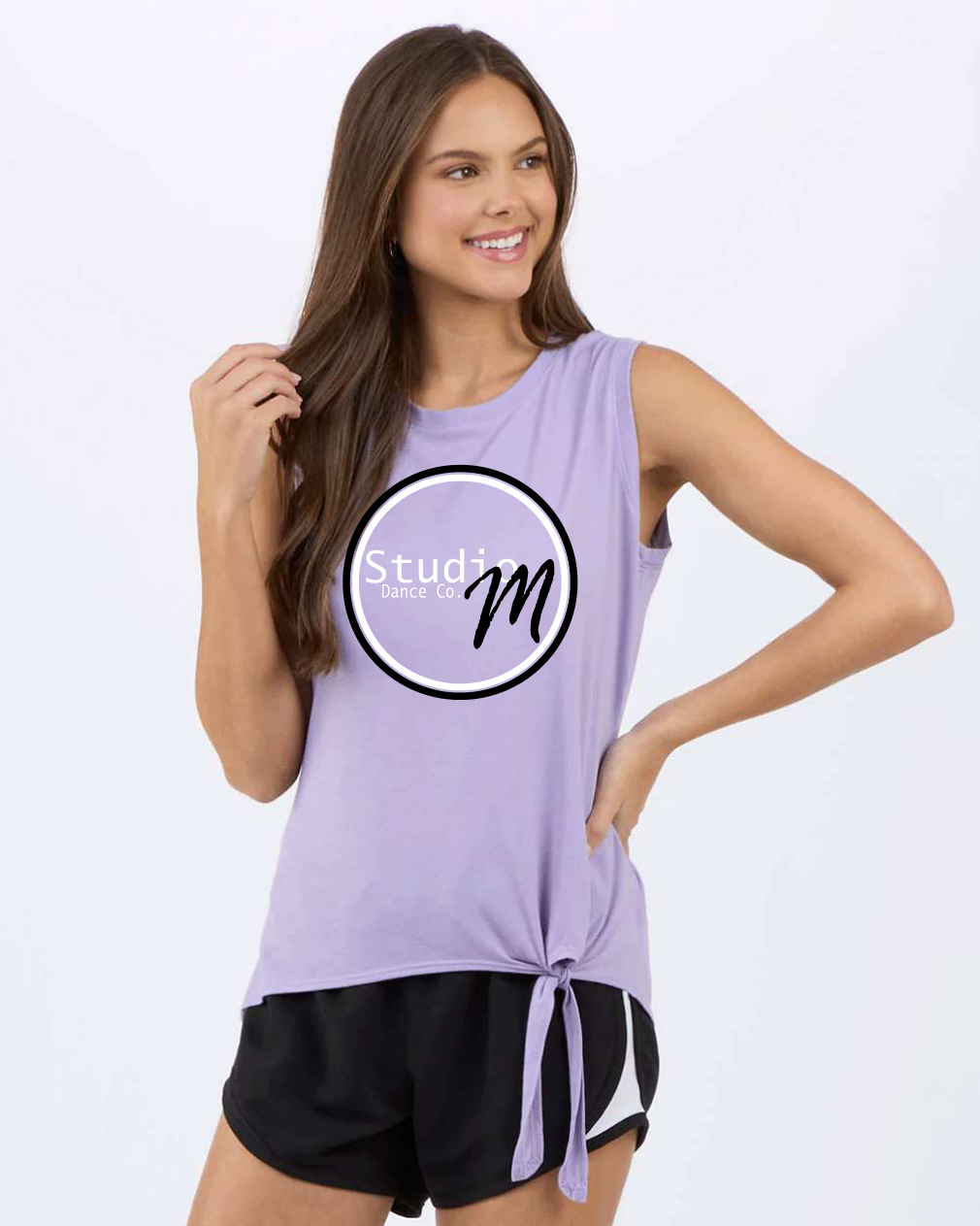 Studio M Tie Front Tank (Adult 3 Colors)