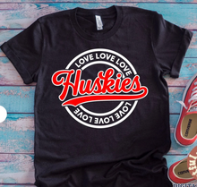 Load image into Gallery viewer, Love Love Love Huskies Tee (Youth and Adult)
