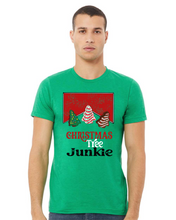 Load image into Gallery viewer, Christmas Tree Junkie/Im His Snack Cake Little Debbie Tee
