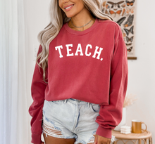 Load image into Gallery viewer, Teach On Comfort Colors Crew
