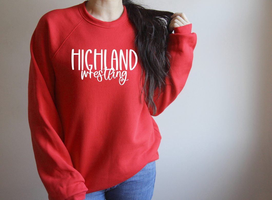 Highland Wrestling Bella Canvas Fleece Crew