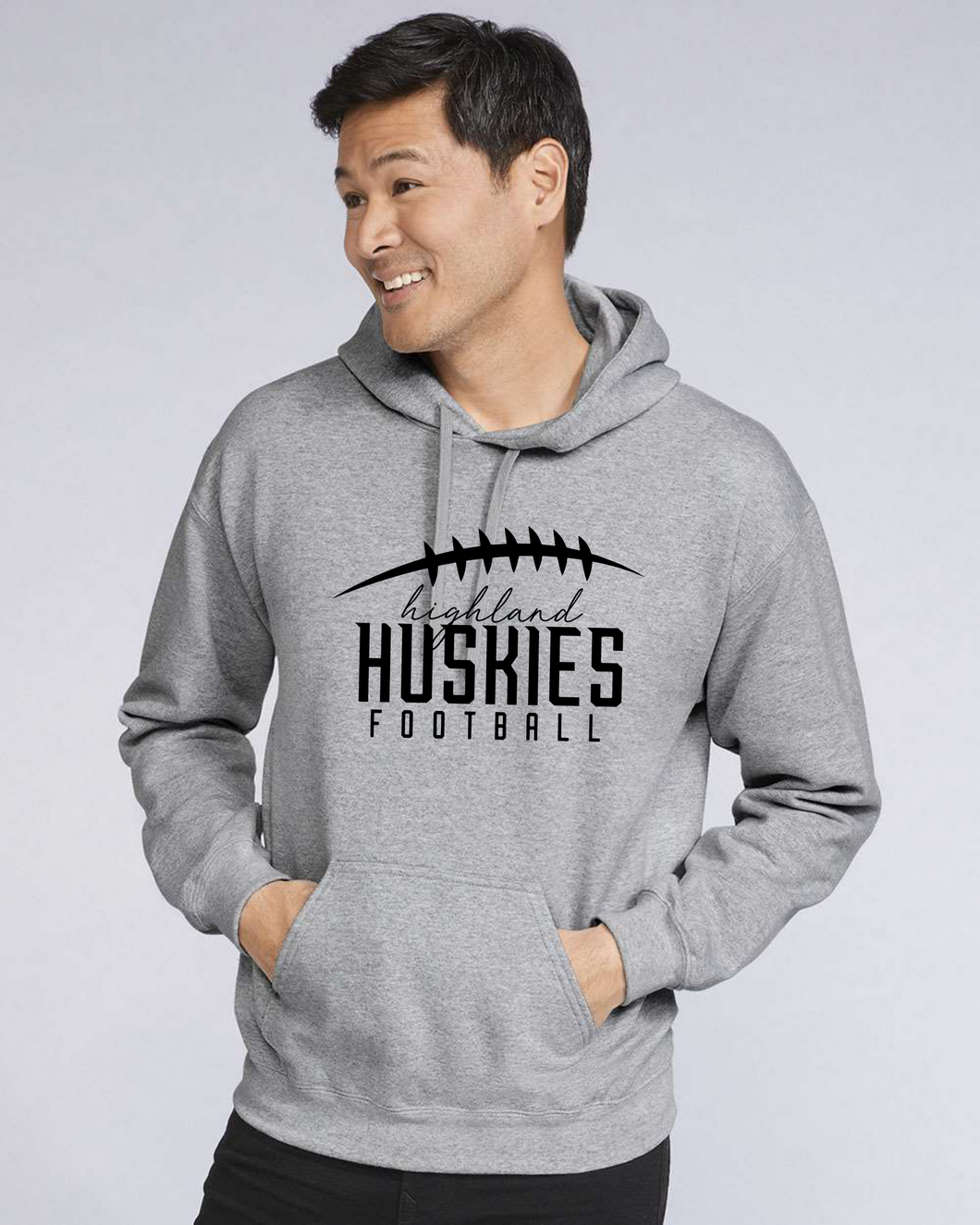 Highland Huskies Football hoodie (Youth and Adult 4 Colors)
