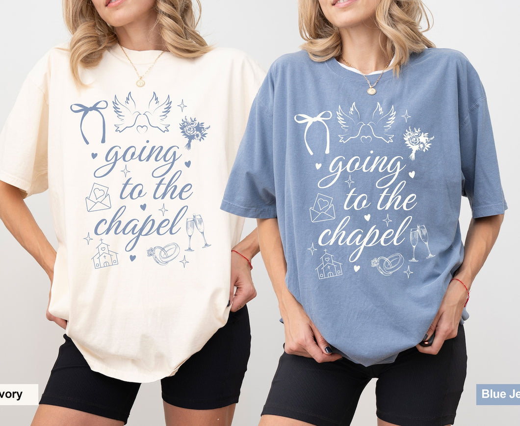 Going to the chapel coquette Comfort Colors bachelorette Tee