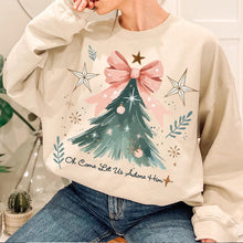 Load image into Gallery viewer, Oh come let us adore him Christmas tree crew
