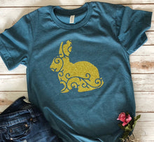 Load image into Gallery viewer, Glitter Easter Bunny shirt
