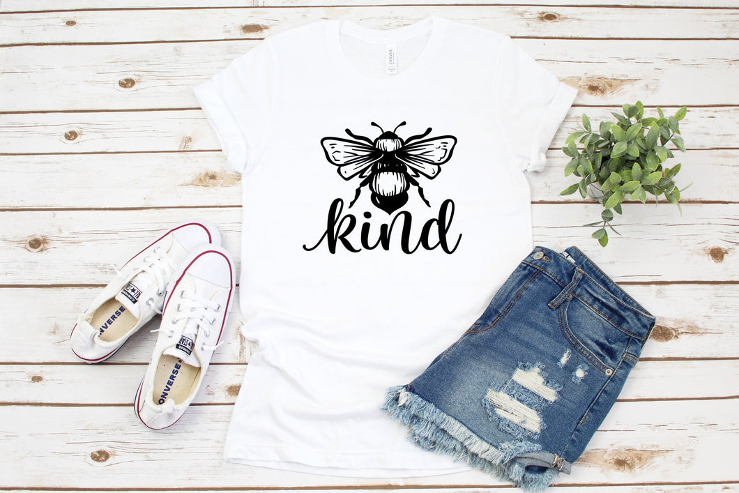 Bee Kind | Be Kind Shirt | Mom LIfe | Mom Tee | Graphic Tee | Kindness Matters | Be Nice | Honey Bee Shirt