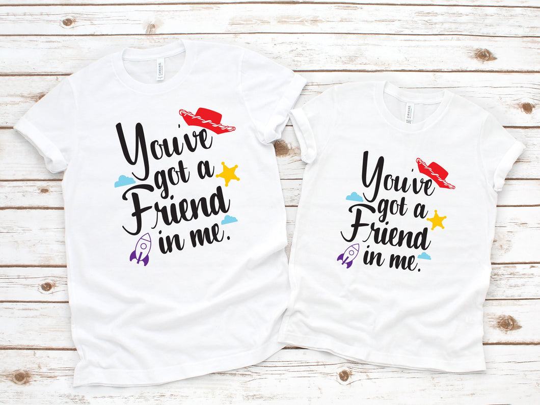 You've Got A Friend In Me, Toy Story, Mommy And Me Tshirt, Family Disney Shirts, Disney World, Disney Land