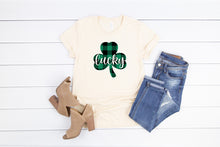 Load image into Gallery viewer, Buffalo Plaid Lucky Shamrock Shirt
