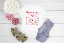 Load image into Gallery viewer, Valentines t-shirt, Womens valentines shirt, valentines shirt, Womens Graphic Tee
