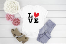 Load image into Gallery viewer, LOVE, Womens Graphic Tees, Valentines Shirt, T-shirts For Women
