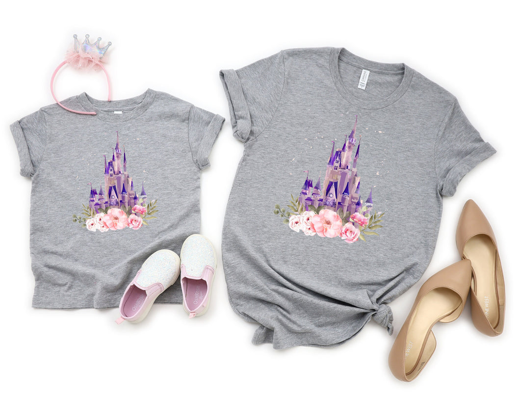 Disney Castle Mommy and Me Tshirt, Princess Shirt, Disney World, Castle Tshirt