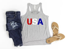 Load image into Gallery viewer, USA Tank, 4th Of July Tank Top, Independance Day Top

