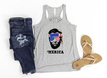 Load image into Gallery viewer, Merica Tank Top, Drinkin like Lincolin, 4th of July Shirt, Patriotic, Independence Day

