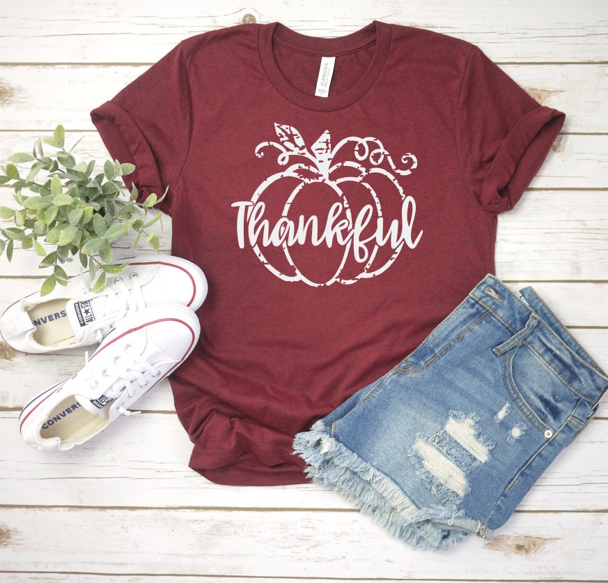 Thankful, Thanksgiving shirt, Women Thanksgiving, Fall shirt, Women Fall, Thanksgiving t shirt, Thankful shirt