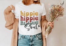 Load image into Gallery viewer, Hippie Soul Shirt, Retro Shirt, Womens Graphic Tshirt, Shirts with Sayings, Gift for friend
