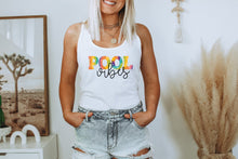 Load image into Gallery viewer, Tie Dye Pool Vibes Tank Top Available and Muscle Tank And Racer Back, Pool, Summertime, Summer Tank Top
