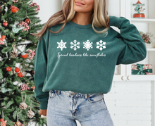 Load image into Gallery viewer, Spread kindness like snowflakes - Comfort Colors Crew
