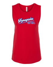 Load image into Gallery viewer, Renegades 10U Blue State Womens Muscle Tank - 2 Colors
