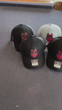 Load and play video in Gallery viewer, Adult Huskies Head Leather Patch Hat
