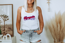 Load image into Gallery viewer, Renegades 10U Blue State Womens Muscle Tank - 2 Colors
