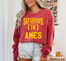 Load image into Gallery viewer, Saturdays in Ames Comfort Colors Crew
