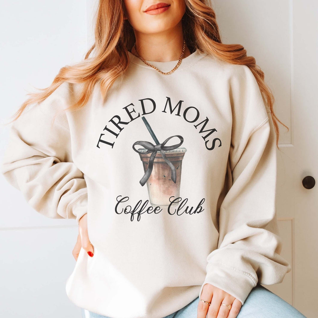 Tired Moms Club Bella Canvas  Crew